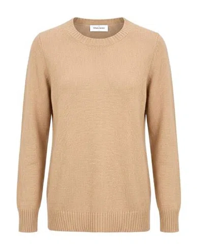 Gran Sasso Per Mocerino 1949 Woman Sweater Sand Size 10 Virgin Wool, Viscose, Cashmere In Brown