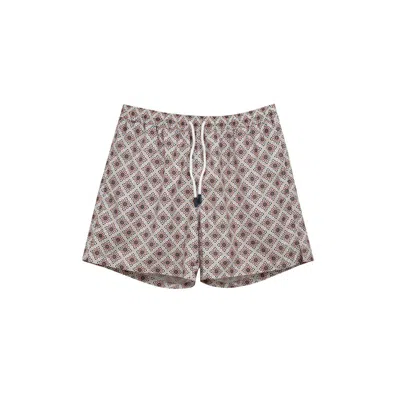 Gran Sasso Pink Polyester Swim Short
