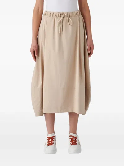 Gran Sasso Poliester Skirt In Sabbia
