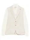 Gran Sasso Pocket Button Blazer In Neutral