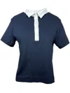 Gran Sasso Contrast-collar Cotton Polo Short
