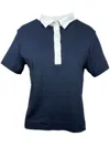 Gran Sasso Contrast-collar Cotton Polo Short