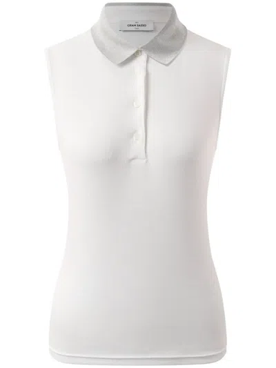Gran Sasso Polo Clothing In White