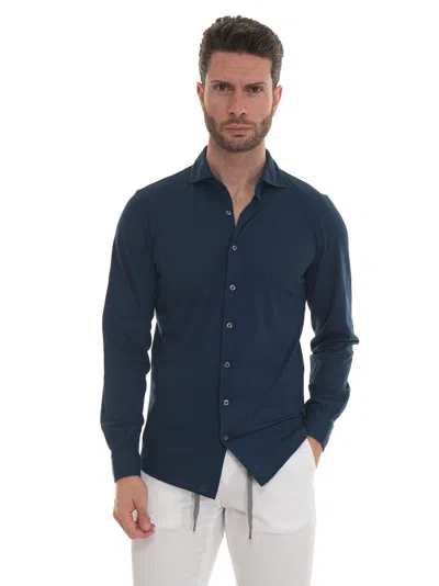 Gran Sasso Polo Shirt In Medium Blue