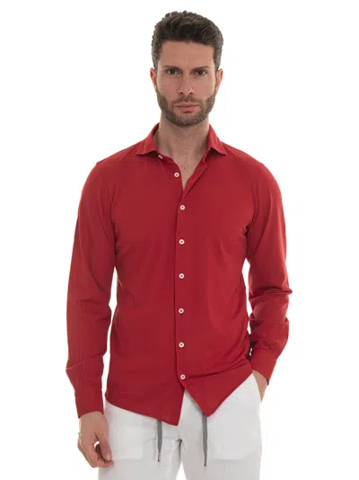 Gran Sasso Polo Shirt In Ruby
