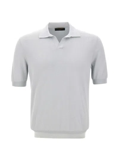 Gran Sasso Polo-collar T-shirt In Gray