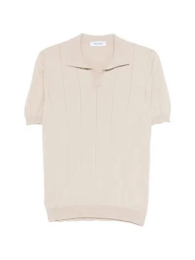 Gran Sasso Polo-collar T-shirt In Neutral