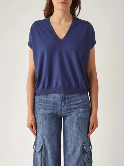 Gran Sasso Pullover M/m Rasato Sweater In Blue