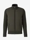 Gran Sasso Quilted Panel Cardigan In Green