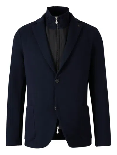 GRAN SASSO QUILTED ZIP-FRONT BLAZER