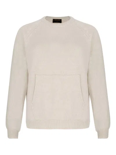 Gran Sasso Raglan-sleeve Sweater In White