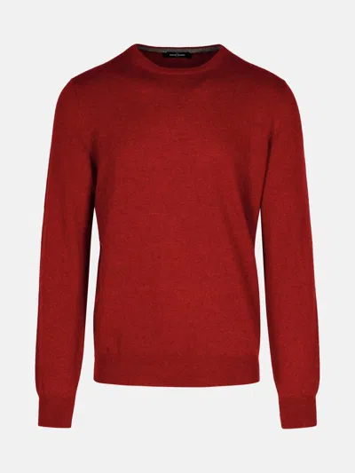 Gran Sasso Red Cashmere Sweater