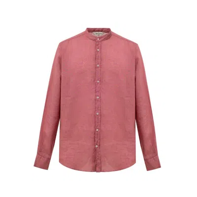 Gran Sasso Red Linen Shirt In Pink