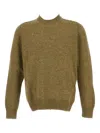 Gran Sasso Ribbed Crew-neck Sweater In Green