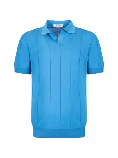 Gran Sasso Ribbed T-shirt In Blue