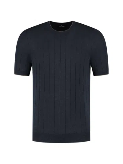 Gran Sasso Ribbed T-shirt In Blue