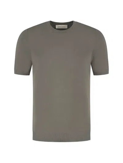 Gran Sasso Ribbed T-shirt In Gray