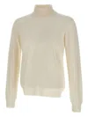 Gran Sasso Ribbed Turtleneck Sweater In Neutral