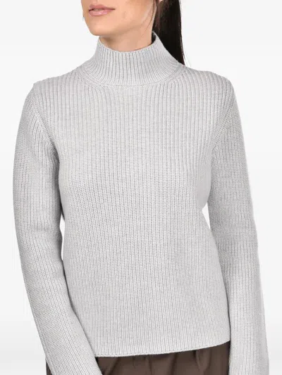 Gran Sasso Ribbed-knit High-neck Sweater In Multi