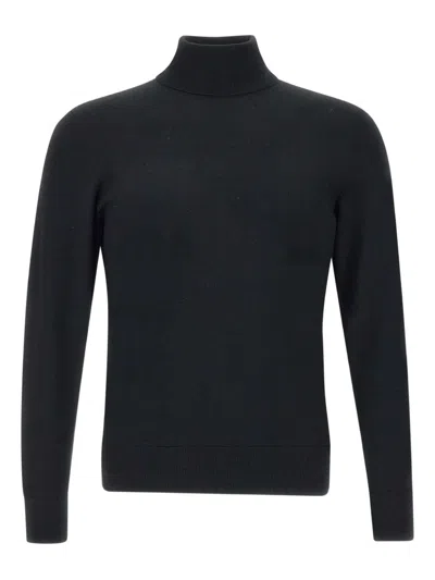 Gran Sasso Roll-neck Sweater In Black