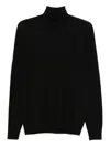 Gran Sasso Roll-neck Sweater In Black