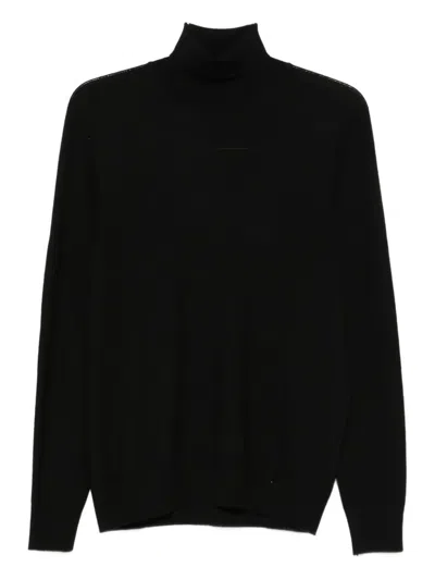 Gran Sasso Roll-neck Sweater In Black