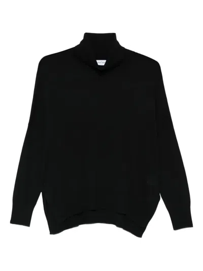 Gran Sasso Roll-neck Sweater In Black