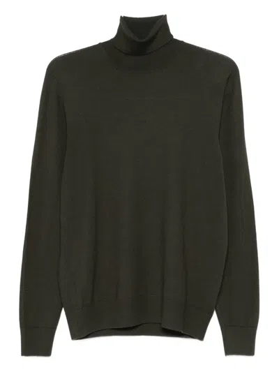Gran Sasso Roll-neck Sweater In Green
