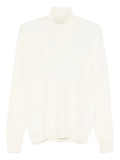 Gran Sasso Roll-neck Sweater In White