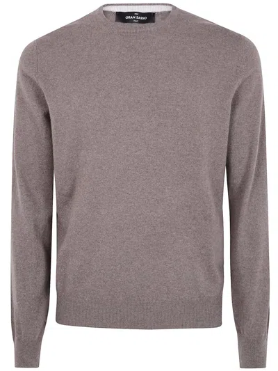Gran Sasso Crew-neck Sweater In Brown