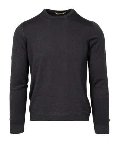 Gran Sasso Round Neck Sweater In Black