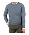 Gran Sasso Wool Crew-neck Sweater In Gray