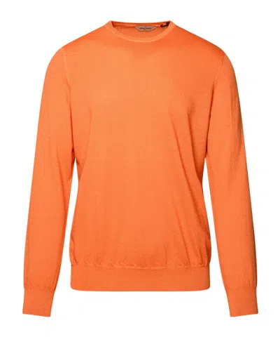 Gran Sasso Round Neck Sweater In Orange