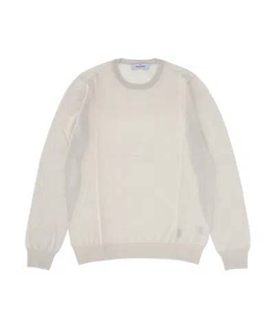 Gran Sasso Round Neck Sweater In White