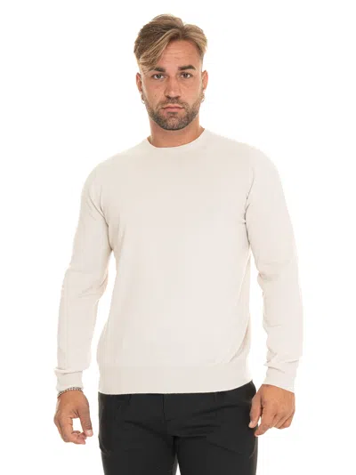 Gran Sasso Round-necked Pullover In Cream