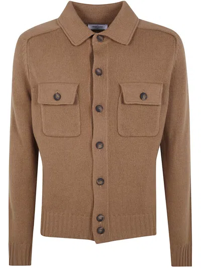 Gran Sasso Long Sleeves Cardigan In Brown