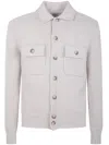 Gran Sasso Buttoned-up Patch-pocket Jacket In White