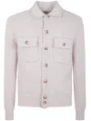 Gran Sasso Buttoned-up Patch-pocket Jacket In White
