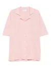 Gran Sasso Short-sleeve Button Shirt In Pink