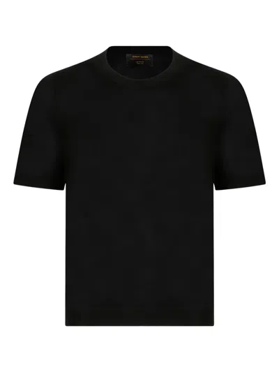 Gran Sasso Short-sleeve Crew-neck T-shirt In Black