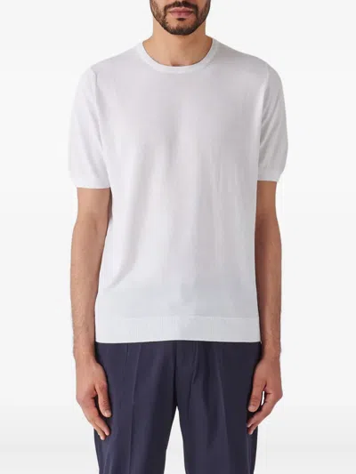 Gran Sasso Short-sleeve Crew-neck T-shirt In White