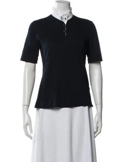 Pre-owned Gran Sasso Short Sleeve Polo In Blue