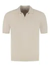 Gran Sasso Short-sleeve Polo Shirt In Neutral