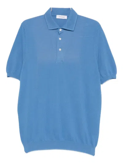 Gran Sasso Short-sleeve Polo Shirt In Blue