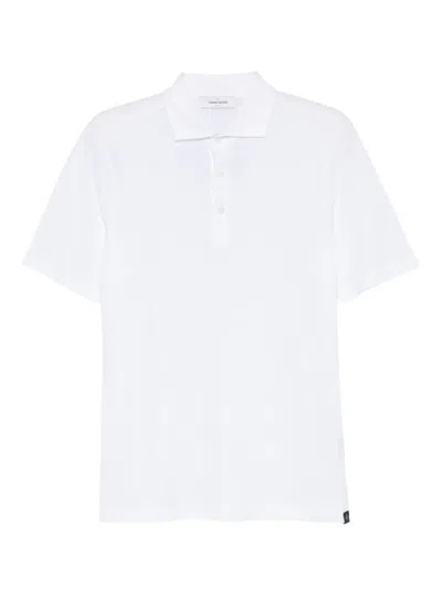 Gran Sasso Short-sleeve Polo Shirt In White