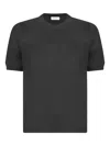 Gran Sasso Short-sleeve Sweater In Black