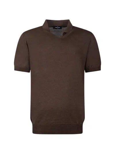 Gran Sasso Short-sleeve T-shirt In Brown