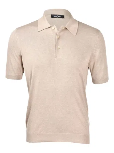 Gran Sasso Short-sleeved Polo Shirt In Neutral