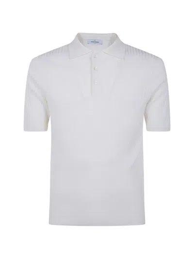 Gran Sasso Short Sleeves Tennis Polo Shirt In Neutral