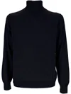 Gran Sasso Man Turtleneck Navy Size 46 Virgin Wool